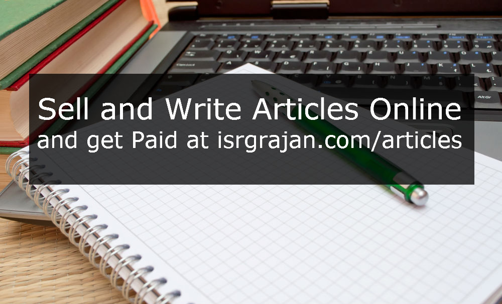 Write and Sell Articles Online in Delhi and around India - Isrg Articles