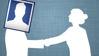 Facebook handshaking with people