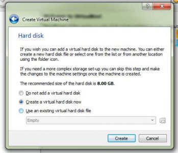 Virtual Box Hard Disk