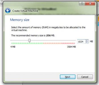 Virtual machine assigning RAM