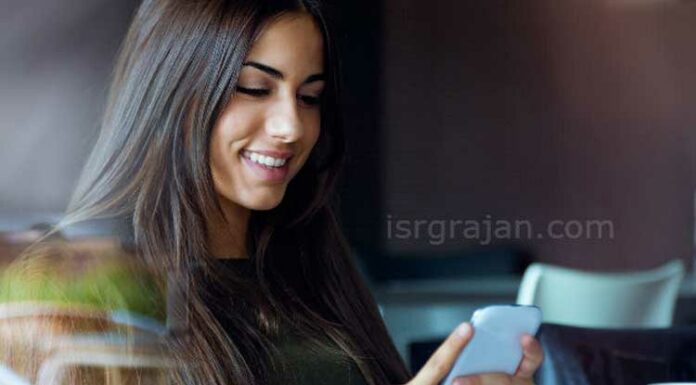 Girl using Smartphone