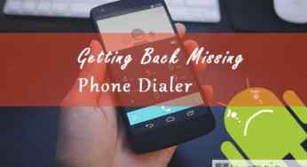 How to Restore Missing, Removed or Deleted Dialer?