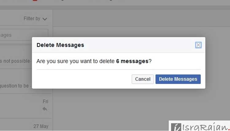 Delete Facebook Page messages