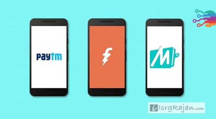 Indian eWallet Paytm, Mobikwik, freecharge