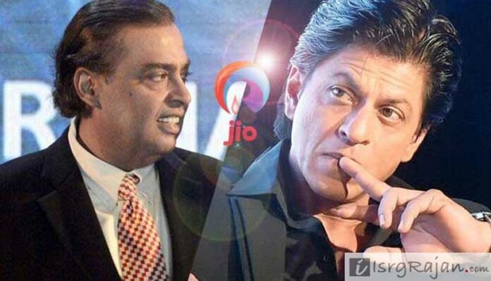 Relinace Jio Mukesh Ambani and Shah Rukh Khan