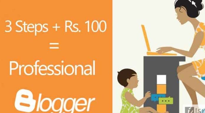 Start Professional Blogging at Rupees 100