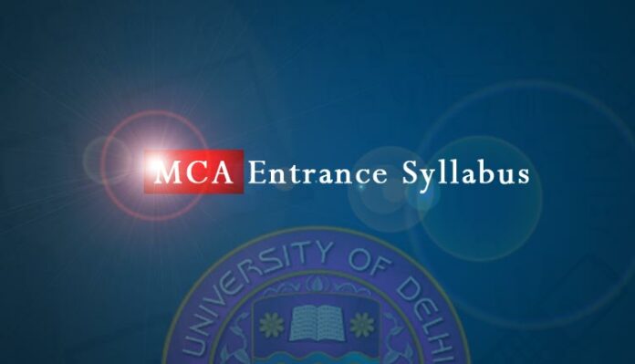 MCA Entrance Syllabus