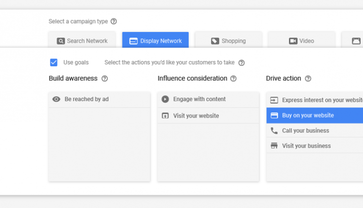 Google Adwords Campaign Construction drive action