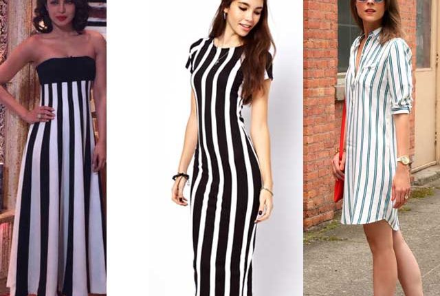 Vertical striped outfit, Priyanka Chopra in Vertical striped outfit