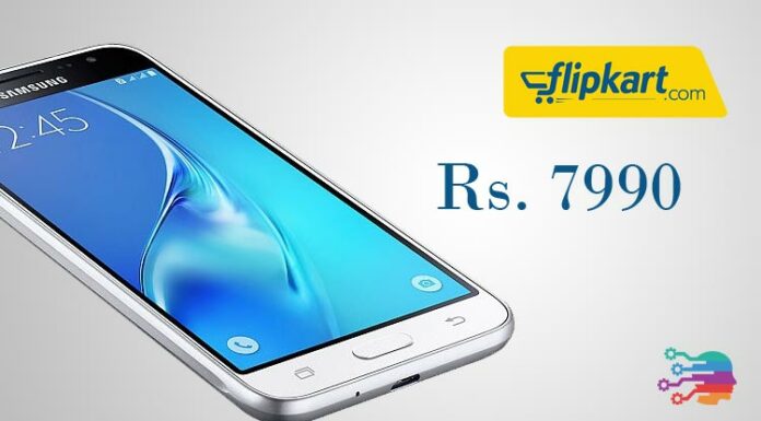 Samsung J3 on Flipkart