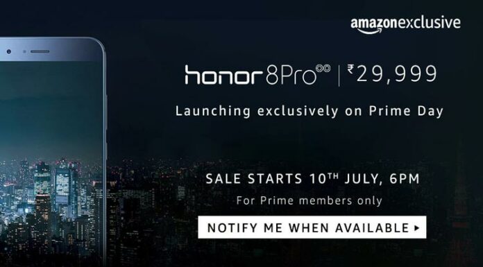 Honor 8 Pro To Be Available Exclusively On Amazon Along With 45 GB Free Data Cashback Offer