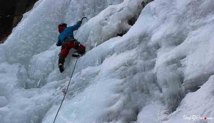 Ice climbing in India