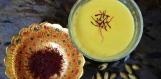 Saffron with milk