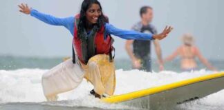 Surfing in India