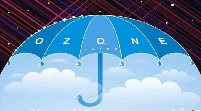 OZone layer with umbrella