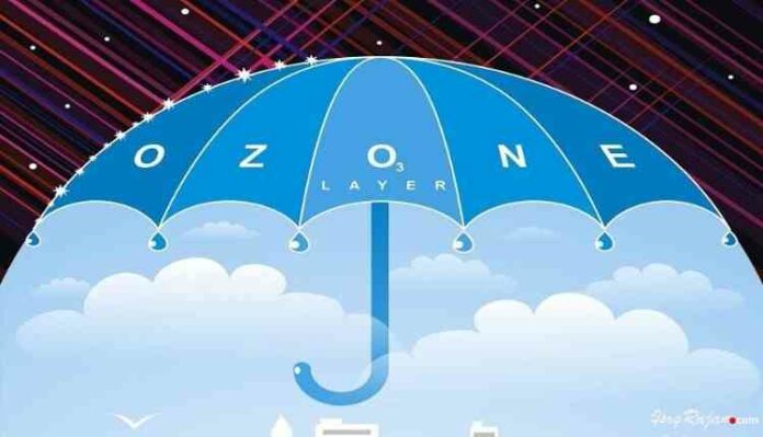 OZone layer with umbrella