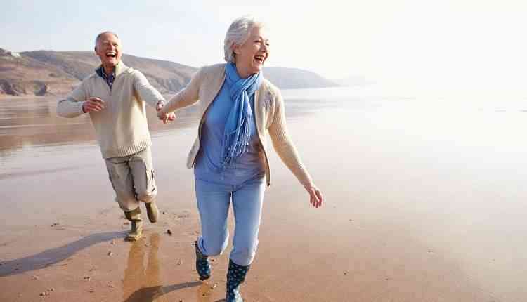 Aged couples enjoying life