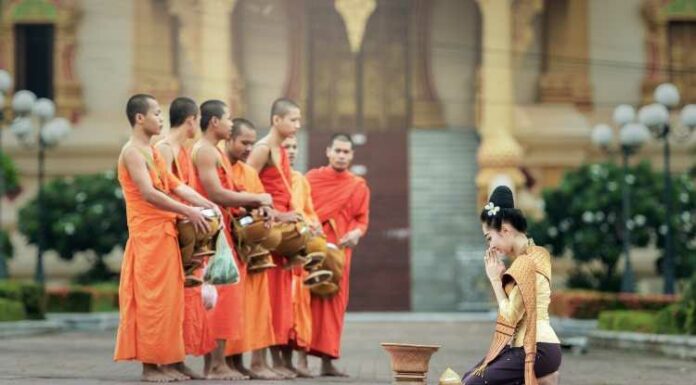 Laos, Monks, India, Relationship