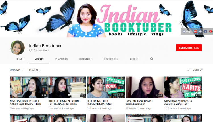 YouTube Channel for Book: IndianBookTuber