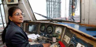 first indian woman as loco pilot