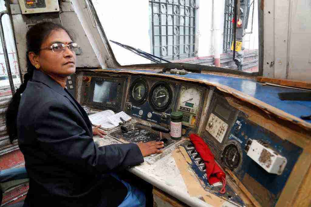 first indian woman as loco pilot