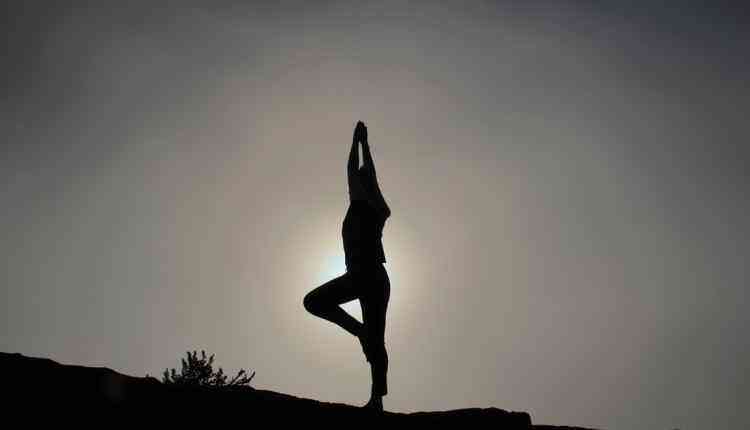 yoga pose, yoga dark pose, sun, exercise 