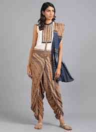 Trendy Gypsuit with Saree like drapery