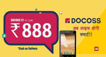 DOCOSS X1 India’s Cheapest Smartphone Just for Rs 888
