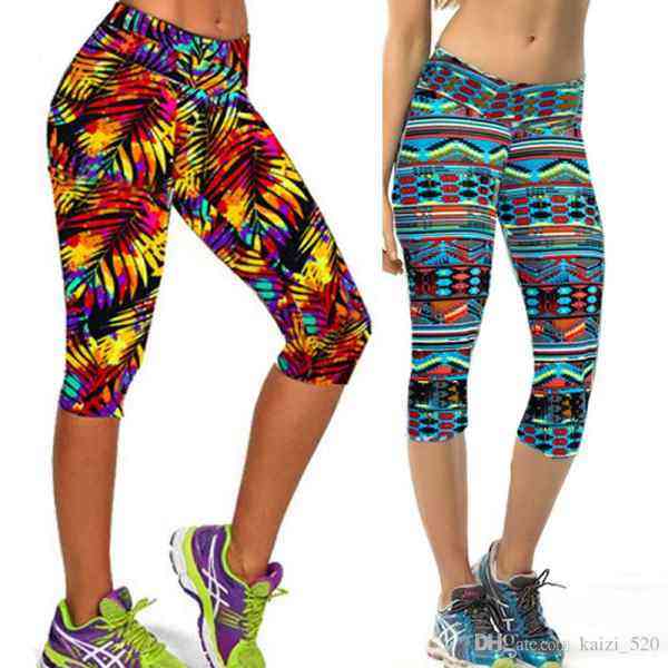 Printed Capri Pants