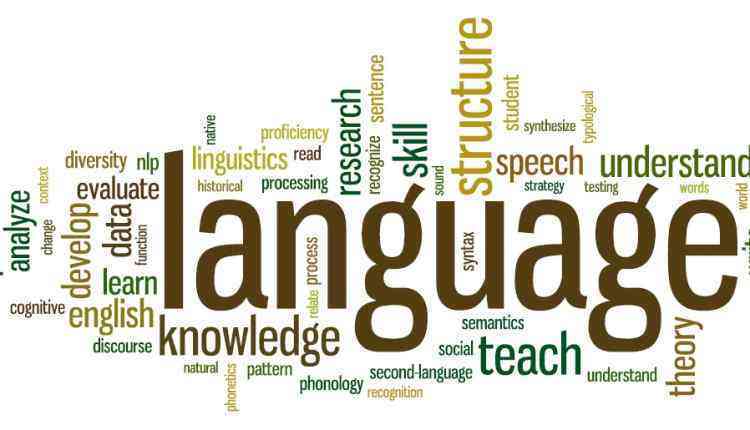 Language word cloud