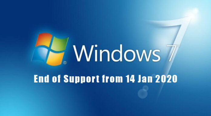 Windows 7 end of support