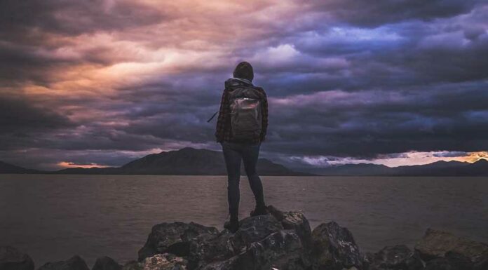 Single Woman, hiker, backpack