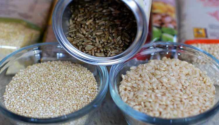 Grains,brown Rice,quinoa,freekeh Brown