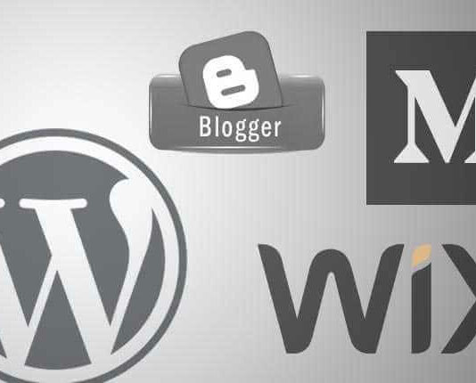 Wordpress, Blogger, Medium, Wix