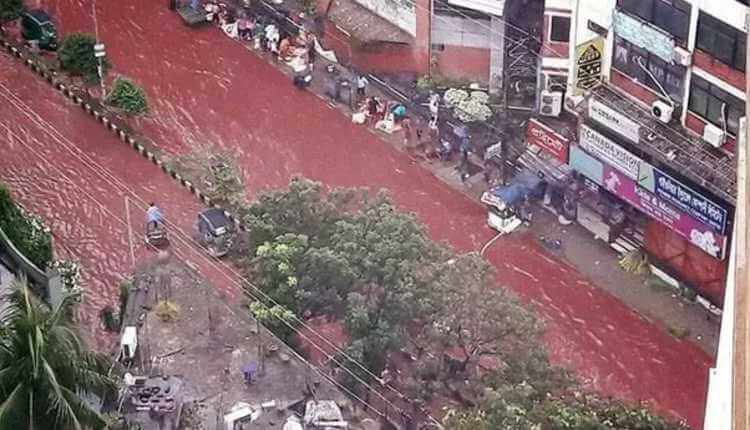 Red Rain Falling At Idukki, Kerala