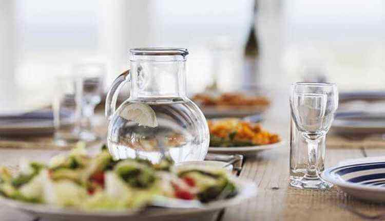 Water, Food, Glass, Dinner, Table