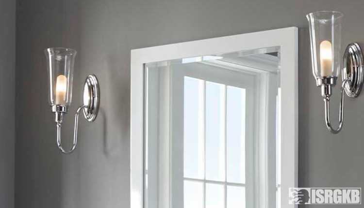 Classic Bathroom Mirror And Wall Light