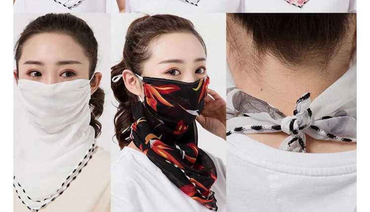 Mask Scarf With Stole