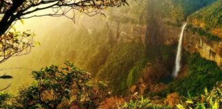 Meghalaya, Tallest Plunge Waterfall, Nohkalikai Falls