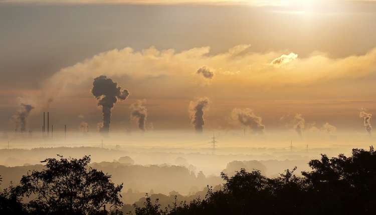 Pollution,industry, Sunrise, Fog, Germany