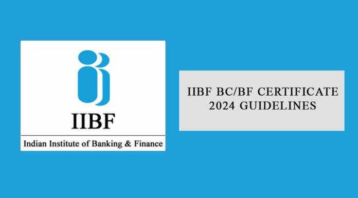 Iibf Bc And Bf Certificate Guidelines