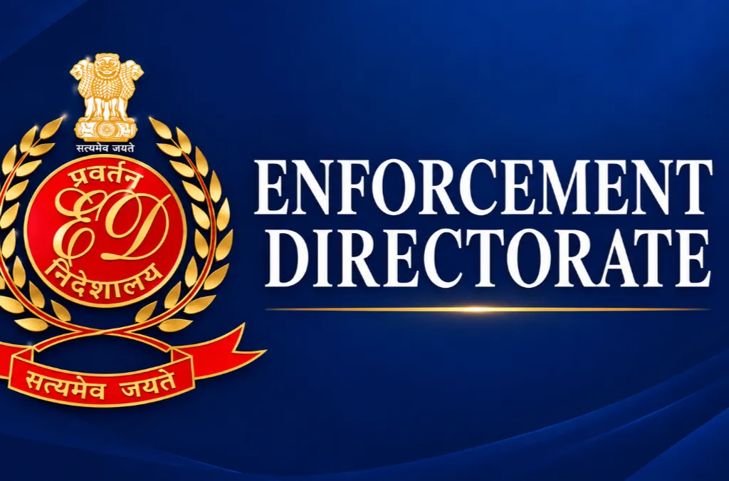 Enforcement Directorate, ED India, Directorate of Enforcement, Enforcement Directorate emblem, Indian government agency, ED investigation, money laundering investigation, PMLA, financial crime investigation, Enforcement Directorate news