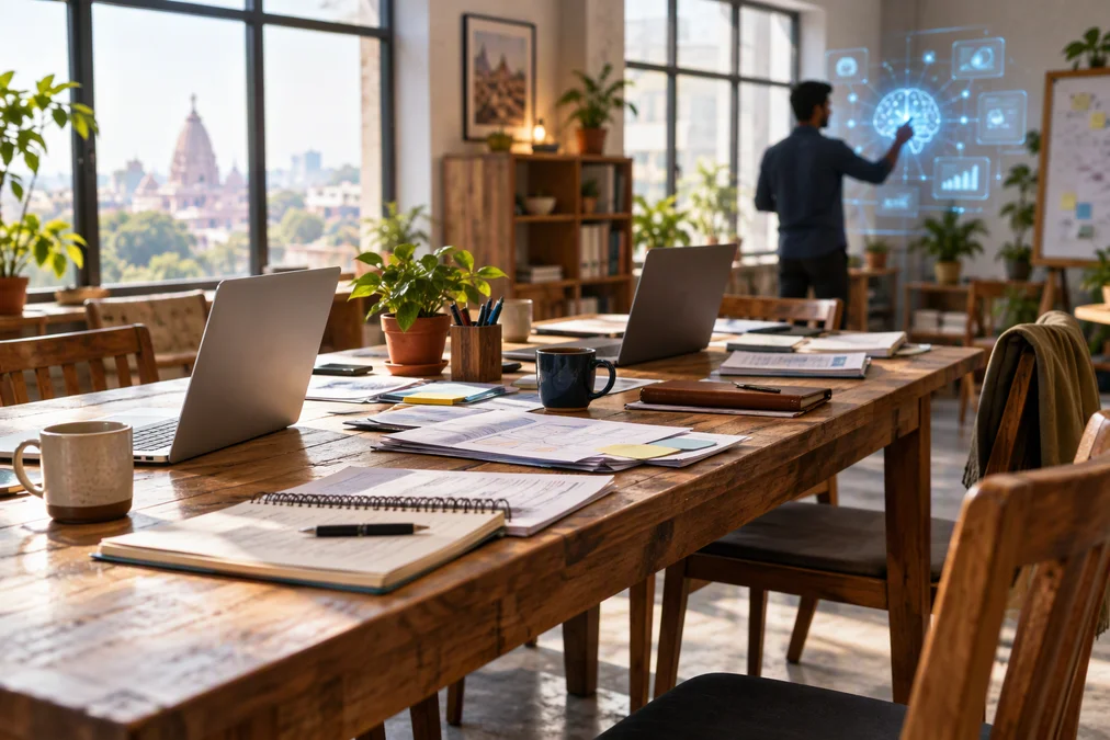 An AI agent assisting a small business in customer service.