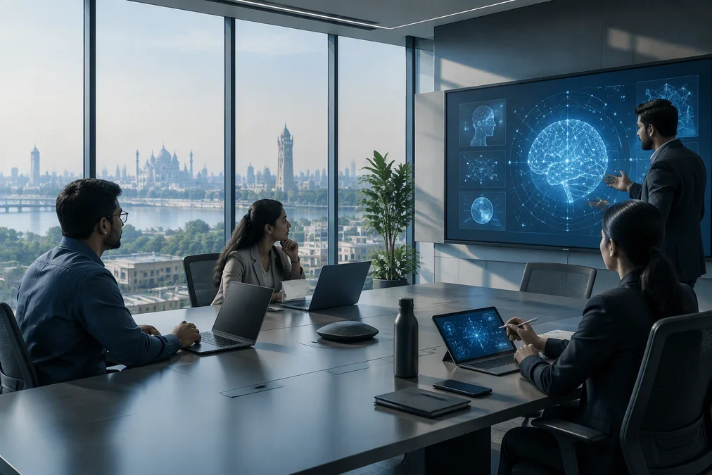 HCLTech and Anthropic logos symbolizing their new partnership for AI solutions.