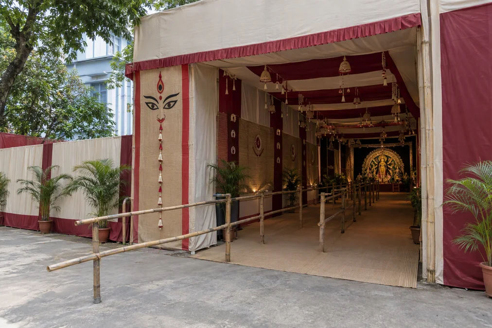 Chorbagan Sarbojanin Durga Puja pandal in north Kolkata, the site of the 17 October 2026 stampede.