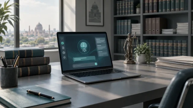 A screenshot of the AI legal assistant JurisMind interface.