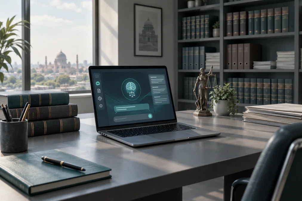 A screenshot of the AI legal assistant JurisMind interface.