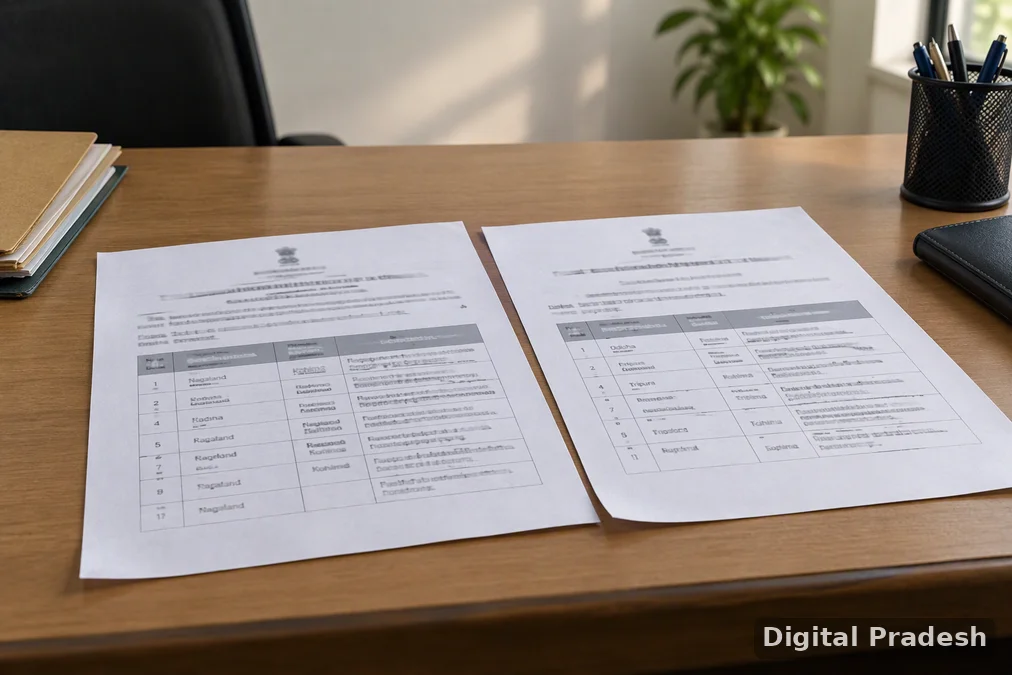 Nagaland's entry naming FRRO Kohima in the amended immigration jurisdiction tables.