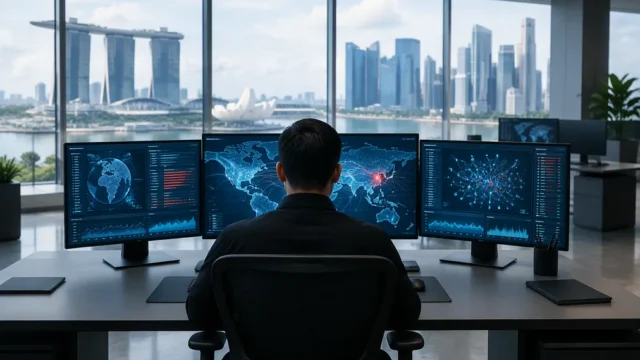 Senior Minister K. Shanmugam announces the new protective domain name service in Singapore.