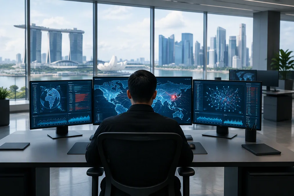 Senior Minister K. Shanmugam announces the new protective domain name service in Singapore.